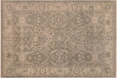 handmade Traditional Kafkaz Gray Tan Hand Knotted RECTANGLE 100% WOOL area rug 7' x 9'