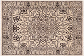 handmade Traditional Kafkaz Ivory Beige Hand Knotted RECTANGLE 100% WOOL area rug 8' x 10'