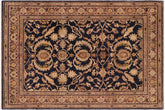 handmade Traditional Kafkaz Blue Brown Hand Knotted RECTANGLE 100% WOOL area rug 8x10