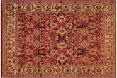 handmade Traditional Antique Rust Gold Hand Knotted RECTANGLE 100% WOOL area rug 8x10