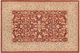handmade Traditional Kafkaz Rust Beige Hand Knotted RECTANGLE 100% WOOL area rug 8x9