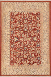 handmade Traditional Kafkaz Rust Beige Hand Knotted RECTANGLE 100% WOOL area rug 8X9