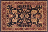 handmade Traditional Kafkaz Blue Red Hand Knotted RECTANGLE 100% WOOL area rug 8x10