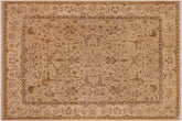 handmade Traditional Kafkaz Taupe Tan Hand Knotted RECTANGLE 100% WOOL area rug 8x10
