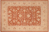 handmade Traditional Kafkaz Rust Beige Hand Knotted RECTANGLE 100% WOOL area rug 8x10