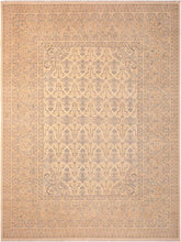 handmade Transitional Antique Beige Rose Hand Knotted RECTANGLE 100% WOOL area rug 8x10