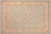 handmade Transitional Kafkaz Beige Tan Hand Knotted RECTANGLE 100% WOOL area rug 8' x 10'