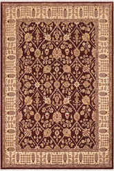 handmade Traditional Kafkaz Brown Beige Hand Knotted RECTANGLE 100% WOOL area rug 8X11