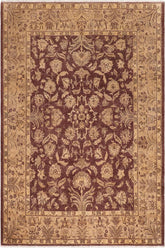 handmade Traditional Kafkaz Brown Tan Hand Knotted RECTANGLE 100% WOOL area rug 8X10