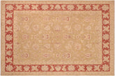 handmade Traditional Kafkaz Green Rust Hand Knotted RECTANGLE 100% WOOL area rug 8x10