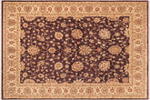 handmade Traditional Kafkaz Purple Beige Hand Knotted RECTANGLE 100% WOOL area rug 8x11
