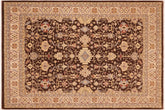 handmade Traditional Kafkaz Brown Beige Hand Knotted RECTANGLE 100% WOOL area rug 8x10