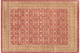 handmade Transitional Kafkaz Red Lt. Green Hand Knotted RECTANGLE 100% WOOL area rug 8' x 10'