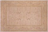 handmade Traditional Lahore Lt. Brown Tan Hand Knotted RECTANGLE 100% WOOL area rug 9'X12'