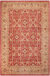 handmade Traditional Lahore Rust Tan Hand Knotted RECTANGLE 100% WOOL area rug 9'X12'