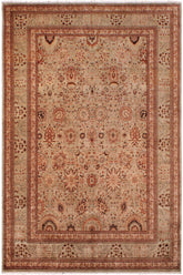 handmade Traditional Lt. Green Lt. Green Hand Knotted RECTANGLE 100% WOOL area rug 9'X12'