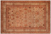 handmade Traditional Lt. Green Lt. Green Hand Knotted RECTANGLE 100% WOOL area rug 9' x 12'