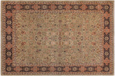 handmade Traditional Design Lt. Green Drk. Blue Hand Knotted RECTANGLE 100% WOOL area rug 9'X12'
