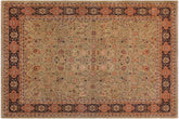 handmade Traditional Design Lt. Green Drk. Blue Hand Knotted RECTANGLE 100% WOOL area rug 9' x 12'