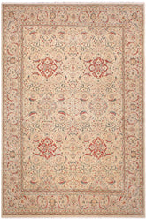 handmade Traditional Design Lt. Gray Lt. Gray Hand Knotted RECTANGLE 100% WOOL area rug 9'X12'
