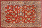handmade Traditional Rust Lt. Brown Hand Knotted RECTANGLE 100% WOOL area rug 9' x 12'