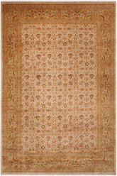 handmade Traditional Design Lt. Gray Gold Hand Knotted RECTANGLE 100% WOOL area rug 9'X12'