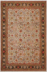 handmade Transitional Design Tan Brown Hand Knotted RECTANGLE 100% WOOL area rug 9'X12'