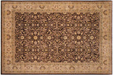 handmade Traditional Design Brown Tan Hand Knotted RECTANGLE 100% WOOL area rug 9' x 12'