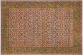 handmade Transitional Design Lt. Tan Lt. Green Hand Knotted RECTANGLE 100% WOOL area rug 9' x 12'