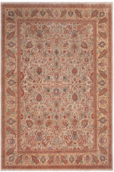 handmade Traditional Veg Dye Lt. Gray Tan Hand Knotted RECTANGLE 100% WOOL area rug 9'X12'