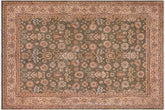 handmade Transitional Design Lt. Green Beige Hand Knotted RECTANGLE 100% WOOL area rug 9' x 12'