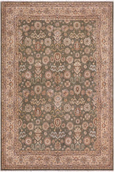 handmade Traditional Design Lt. Green Beige Hand Knotted RECTANGLE 100% WOOL area rug 9'X12'