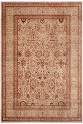 handmade Traditional Design Lt. Tan Lt. Tan Hand Knotted RECTANGLE 100% WOOL area rug 9'X12'