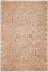 handmade Traditional Sarook Lt. Tan Lt. Tan Hand Knotted RECTANGLE 100% WOOL area rug 9'X12'