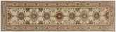 handmade Traditional Kafkaz Beige Brown Hand Knotted RUNNER 100% WOOL area rug 3X10