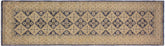 handmade Traditional Kafkaz Blue Beige Hand Knotted RUNNER 100% WOOL area rug 3X8