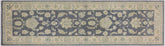 handmade Traditional Kafkaz Gray Ivory Hand Knotted RUNNER 100% WOOL area rug 2' x 8'