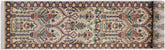 handmade Traditional Mahal Beige Blue Hand Knotted RUNNER 100% WOOL area rug 3' x 12'