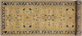 handmade Traditional Kafkaz Gold Blue Hand Knotted RUNNER 100% WOOL area rug 4X12