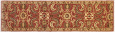 handmade Transitional Kafkaz Rose Gold Hand Knotted RUNNER 100% WOOL area rug 3' x 12'