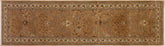Boho Chic Turkish Knotted Germaine Floral Wool Runner - 2'8''X9'11''