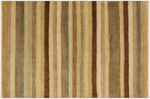 handmade Modern Gabbeh Beige Green Hand Knotted RECTANGLE 100% WOOL area rug 4' x 6'