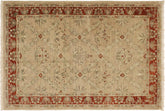 handmade Traditional Kafkaz Tan Rust Hand Knotted RECTANGLE 100% WOOL area rug 4x6