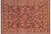 handmade Traditional Kashan Red Gold Hand Knotted RECTANGLE 100% WOOL area rug 8x10
