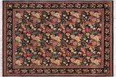 handmade Transitional David Black Green Hand Knotted RECTANGLE 100% WOOL area rug 8x10