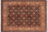 handmade Transitional New Asif Black Tan Hand Knotted RECTANGLE 100% WOOL area rug 8x10