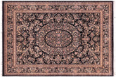 handmade Traditional Tamour Black Black Hand Knotted RECTANGLE 100% WOOL area rug 9x12
