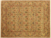 handmade Traditional Lily Taupe Red Hand Knotted RECTANGLE 100% WOOL area rug 9x12