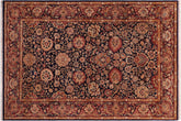 handmade Transitional Anmol Agra Blue Red Hand Knotted RECTANGLE 100% WOOL area rug 5x7