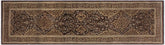 handmade Transitional Veg Dye Brown Gold Hand Knotted RUNNER 100% WOOL area rug 3'X11'